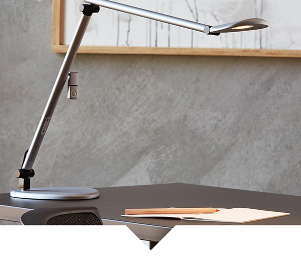 modern adjustable desk lamp and accessories for commercial office space