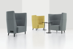 GLOBAL FURNITURE GROUP office furniture high back upholstered chairs in commercial office space