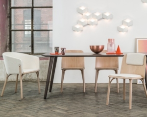 ROOM B collaborative space with chairs and lighting