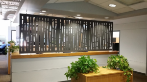 Ezoboard office furniture metal artistic room divider for commercial office