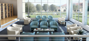 OFM reception and waiting area upholstered furniture
