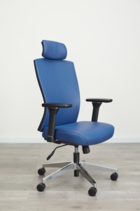 AIS blue upholstered task chair for office