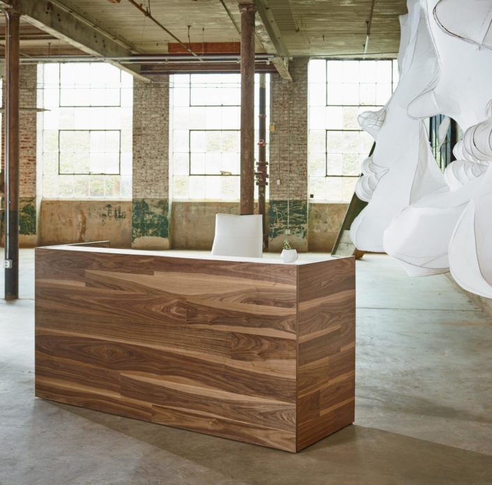 Darran modern wood front desk furniture