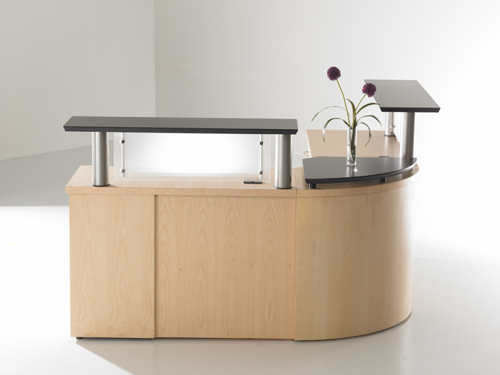 Darran lobby furniture rounded reception desk