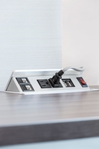 Friant pop up desktop power module with USB