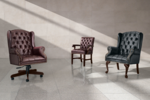 Global Furniture traditional leather guest chair