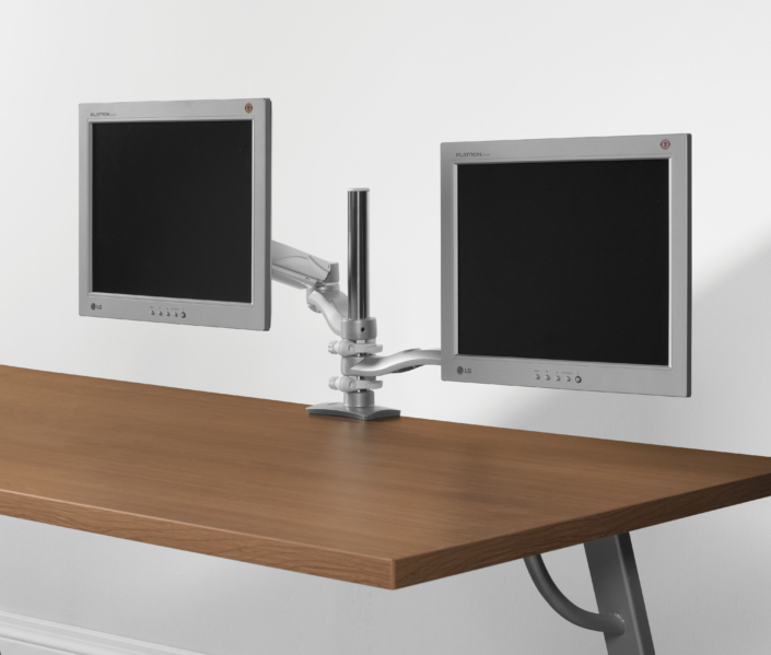 Global furniture dual monitor arm