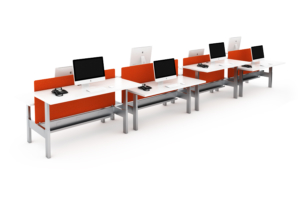 Hat Contract ergonomic height adjustable bench desking
