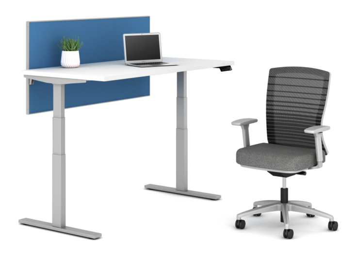 Hat Contract ergonomic sit or stand desk