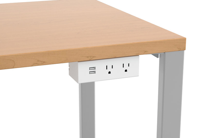 Hon undermount desk power module with USB