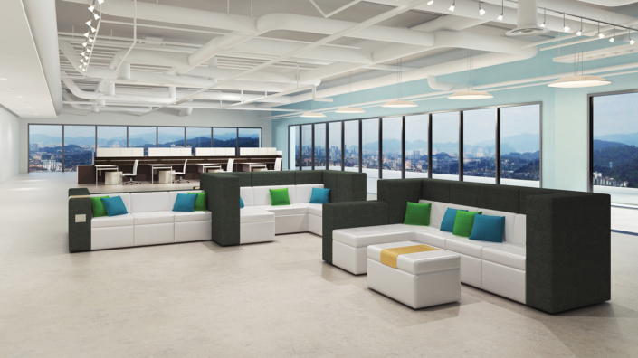 OFS modern modular lounge seating office furniture