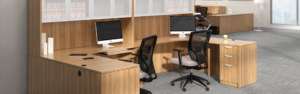 Offices to go traditional computer workstations with storage