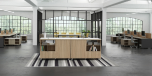 Watson modern reception desk and lobby furniture