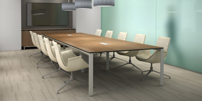 Watson modern clean wood top conference table