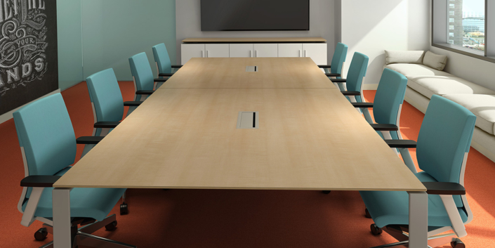Watson conference table with built in power modules