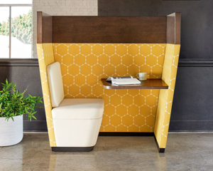 Arcadia semi-private focus area with upholstered seating