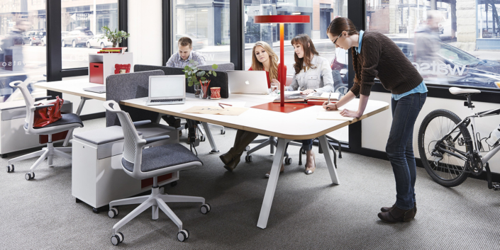 Watson modern bench desking and collaboration space
