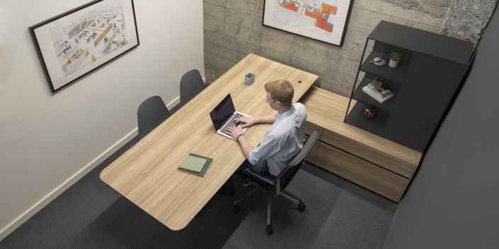 Watson executive desk in private office