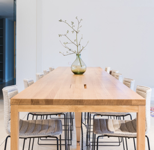 Arper office furniture light wood conference table for commercial office