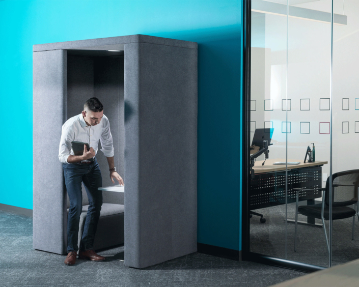 Clear Design private phone booth for office interior