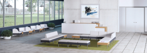 Thonet commercial lounge chairs and sofas for reception area