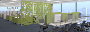 Mergeworks modern office space and workstation with custom room dividers