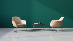 Stance lounge seating and table for commercial office space