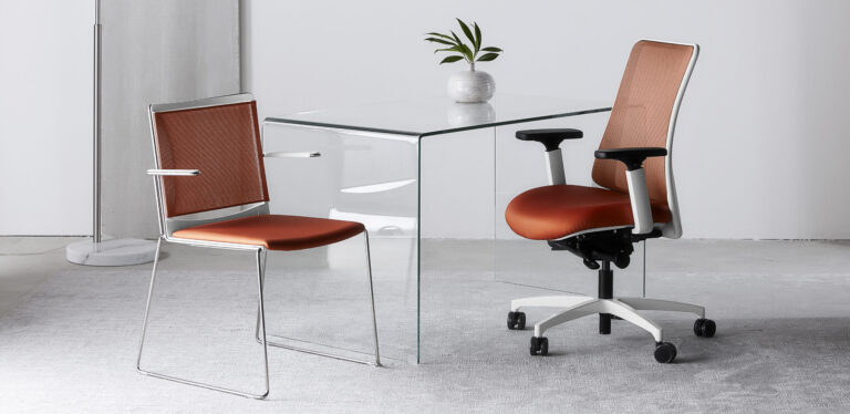 Genie Copper Mesh by Via Seating: Antimicrobial Seating for Healthcare